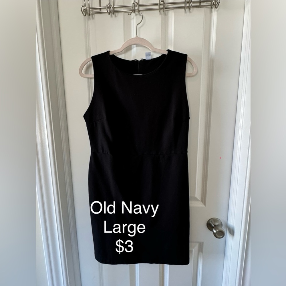 Old Navy | Black Sheath Dress | Size L